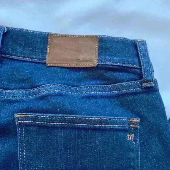 Madewell Alley‎ Straight Denim Jeans Dark Wash Blue Women's Size 27 - Picture 6 of 10